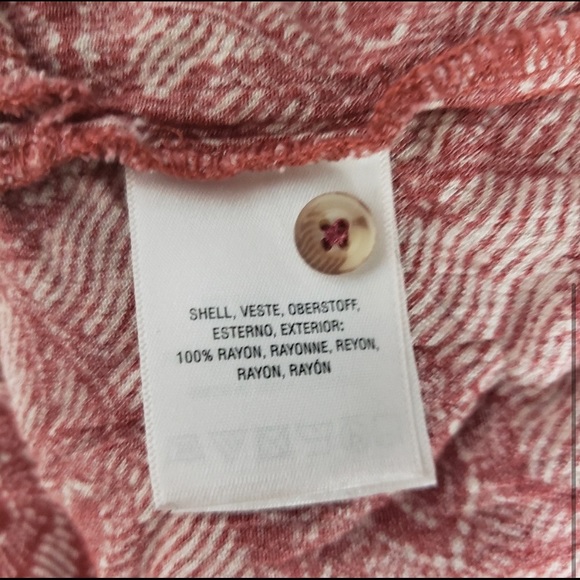 Anthropologie Rust Print Buttondown Tunic - Picture 5 of 6